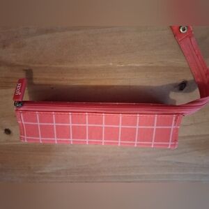 Pink Grid Pattern Women's Bag